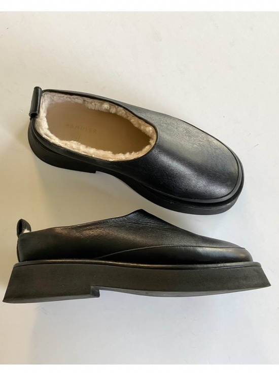 Wandler Shoes - WANDLER Rosa Lambskin Slide Mule Shearling Lined  Size EU 38